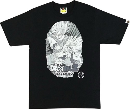 A Bathing Ape X Dragon Ball Z Black Tshirt Size L