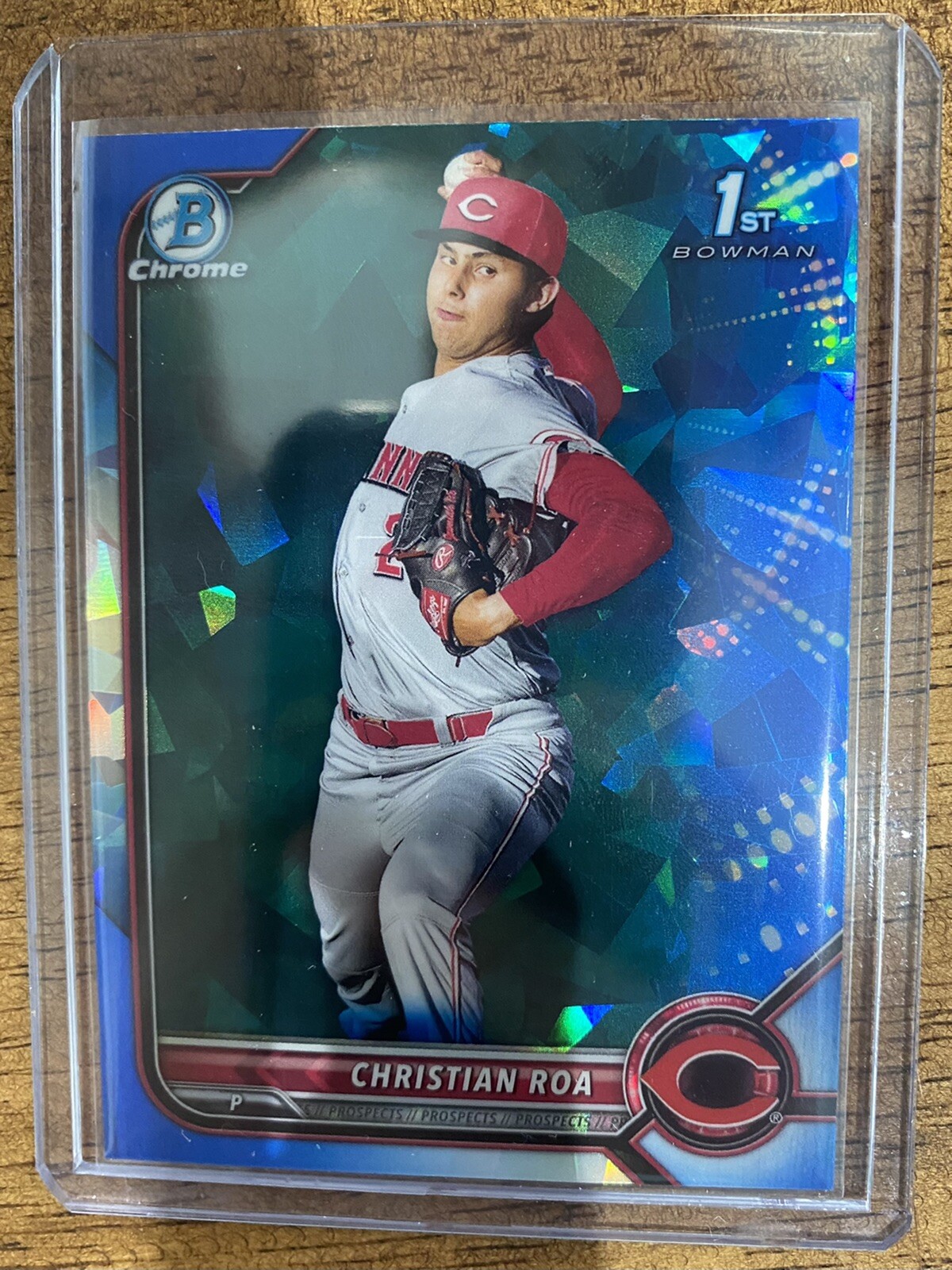 Christian Roa 2022 Bowman Sapphire Chrome 1st Prospect CIN Reds | eBay