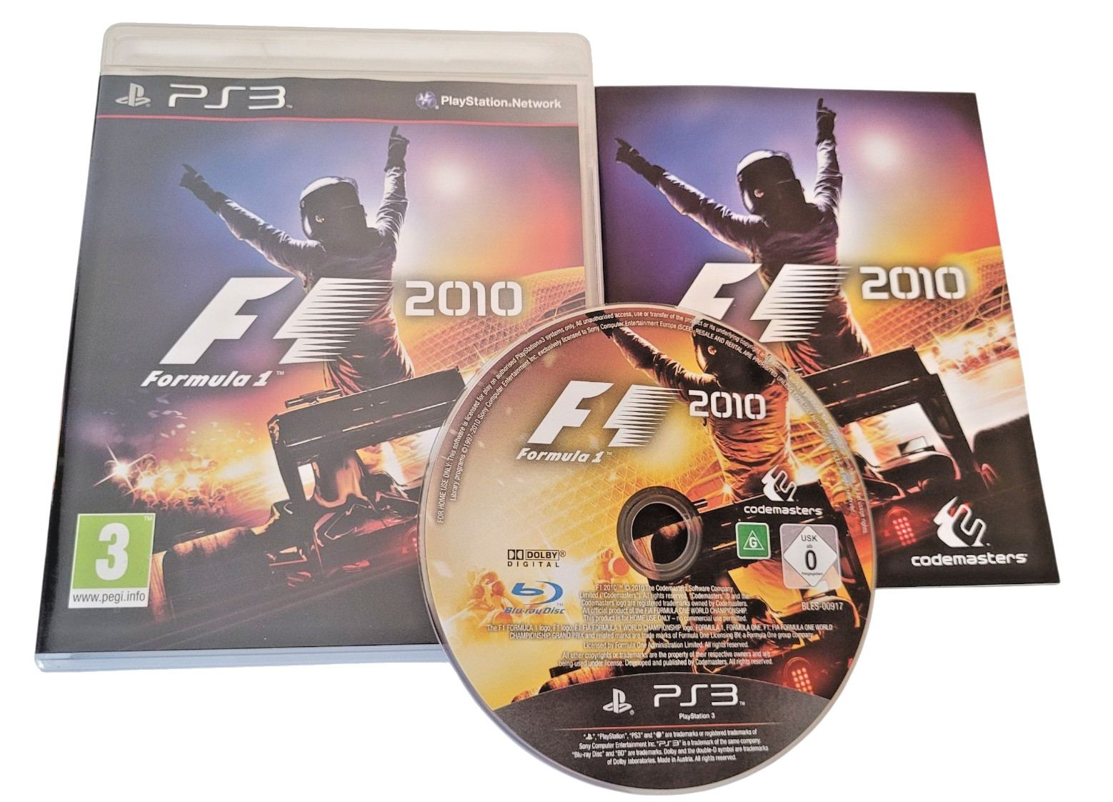 F1 2010 Formula 1 PlayStation 3 PS3 EXCELLENT Condition