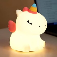 ZCOINS Unicorn Night Light Cute Silicon Nightlight for Toddler Baby Girls