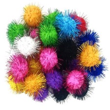 MYYZMY 60 Pcs Cat Ball Toys, 1.8 Inch (Pack of 60), Multicolor 