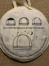 Multi-Purpose Mosquito Net and Tent for Kids - Color Gray