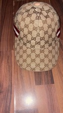 Gucci Cap Marineblau mit GG-Logo Gold, Einhei...