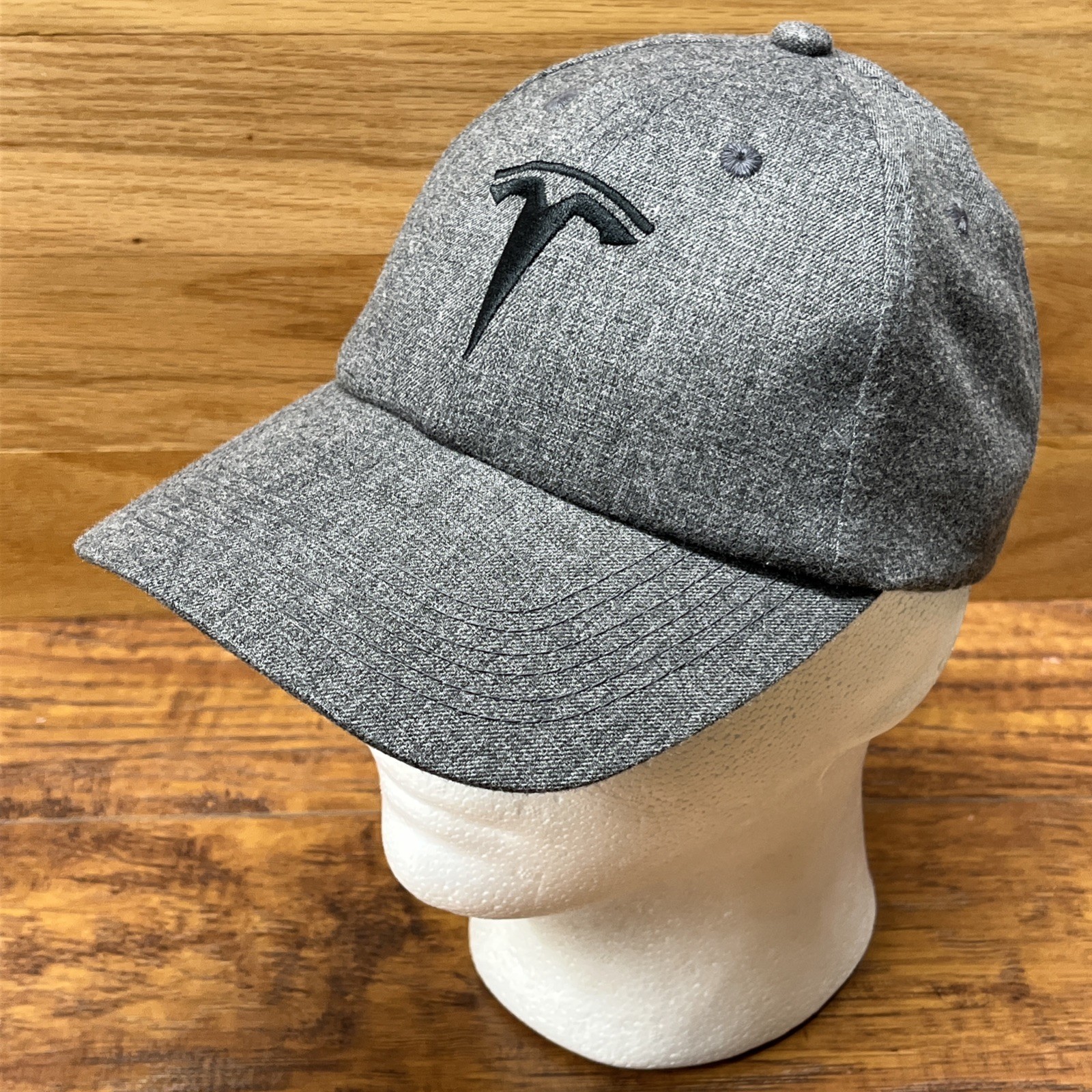 Tesla Hat Gray Adjustable Strapback Embroidered L… - image 1