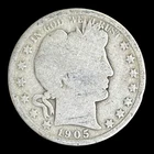 1905-O Barber Silver Half Dollar