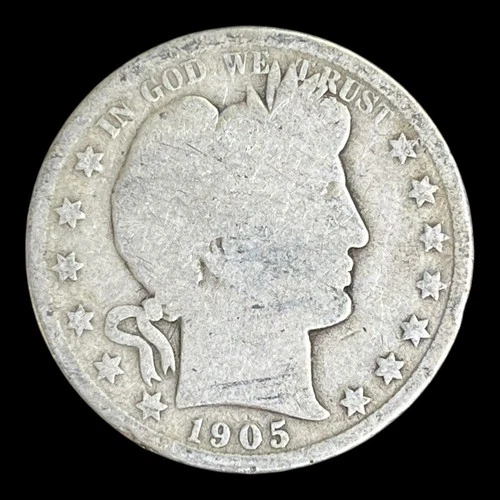 1905-O Barber Silver Half Dollar