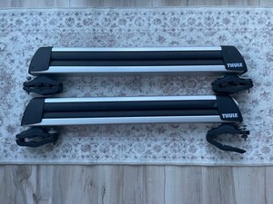 THULE 91725 (725) Flat Top Ski/Snowboard Rack w/locks & key - Holds 6pr skis