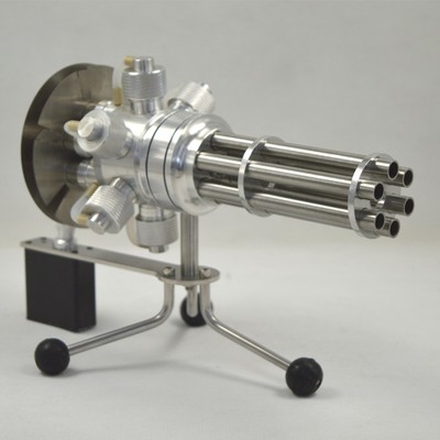 6-Cylinder Stirling Engine Model   Rotary Gatling-Style Engine