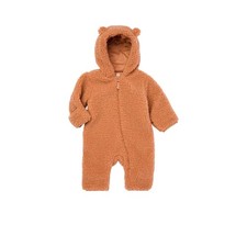 Wonder Nation Baby Bear Fleece Hooded Bunting Snowsuit 0 3 Months Brown