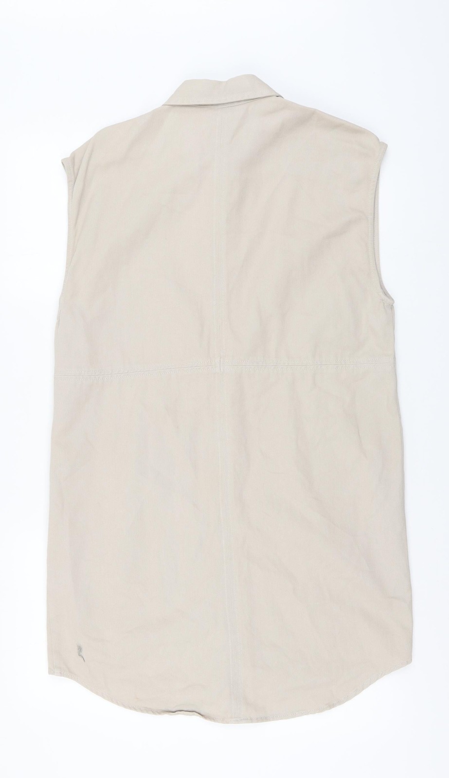 Noisy may Womens Gilet Blazer Size XS UK '' Beige Mid-Length image 3