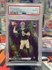 Tyler Shough 2025 Mosaic RC Purple 1/50 PSA 10 POP 1 New Orleans Saints