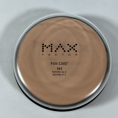 Original Max Factor Pan-Cake 101 Natural No. 2 Water-Activated Makeup (1.7 oz)