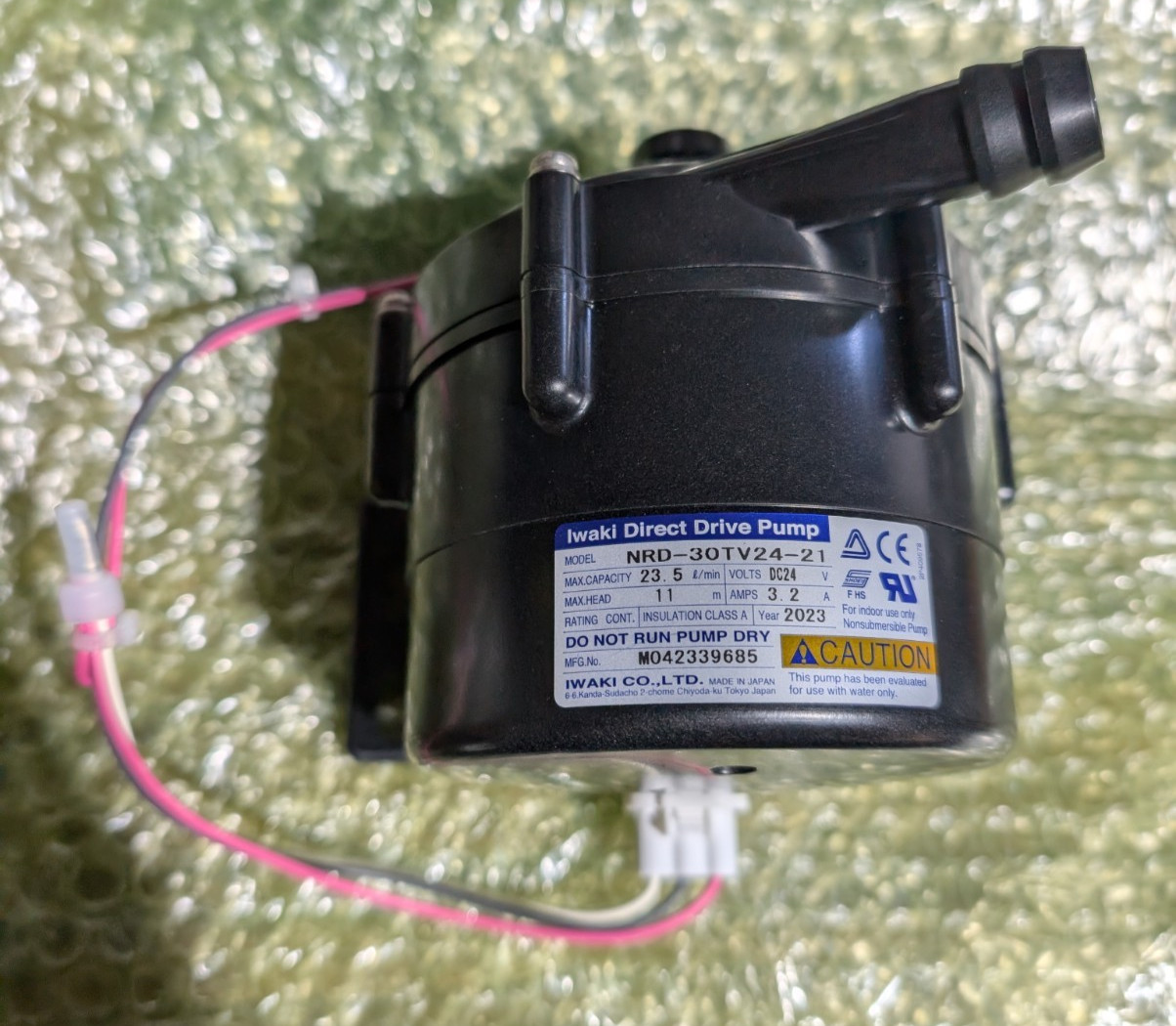 Iwaki Direct Drive Pump Nrd-30TV24-21 INCLUDES POWER HARNESS Fast Shipping #y32