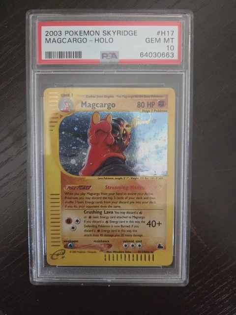 Pokemon 2003 Skyridge Holo Magcargo #H17 PSA 10 GEM MINT