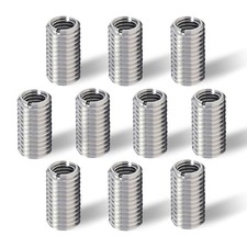 10 inserti filettati m8 su manicotto filettato in acciaio inox m6,15 mm m8 th