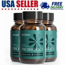 3Pack BIOMA Probiotics Digestive Health Gut Support for Men  Women 180 Capsules