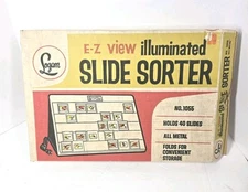 Vintage SLIDE SORTER Model 1055 E-Z View Illuminated in Original Box