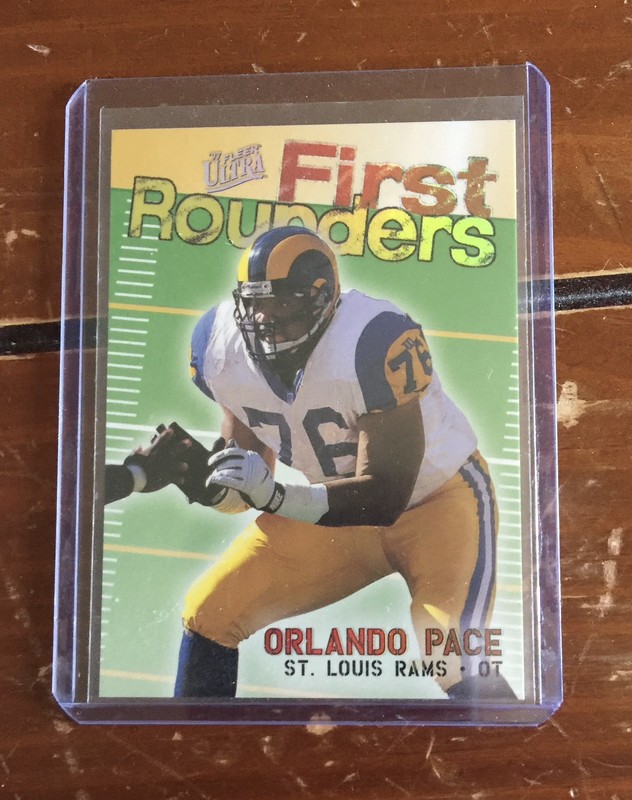 🔥Orlando Pace RC 1997 Fleer Ultra First Rounders #6 Rams🔥
