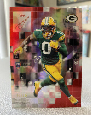   2025 Topps Signature Class, Red  After Image  Matthew Golden (RC) 16/25