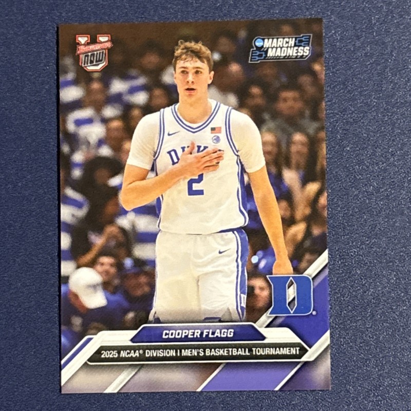 Topps 2024-25 Bowman U Now Cooper Flagg #2 Duke Blue Devils Uniform NBA ROY