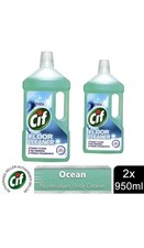 2 Pack Cif No Residues Floor Cleaner, Ocean, 950ml 4.99 per litre