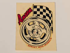 Vintage Ansen Sprint Mag Wheels Water Slide Decal Hot Rod Drag Racing Original Vintage Ansen Sprint Mag Wheels Water Slide Decal Hot Rod Drag Racing Original