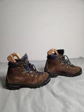 Zamberlan Hydrobloc Boots Mens Size 9 Brown Leather Hiking Outdoors Italy EUC