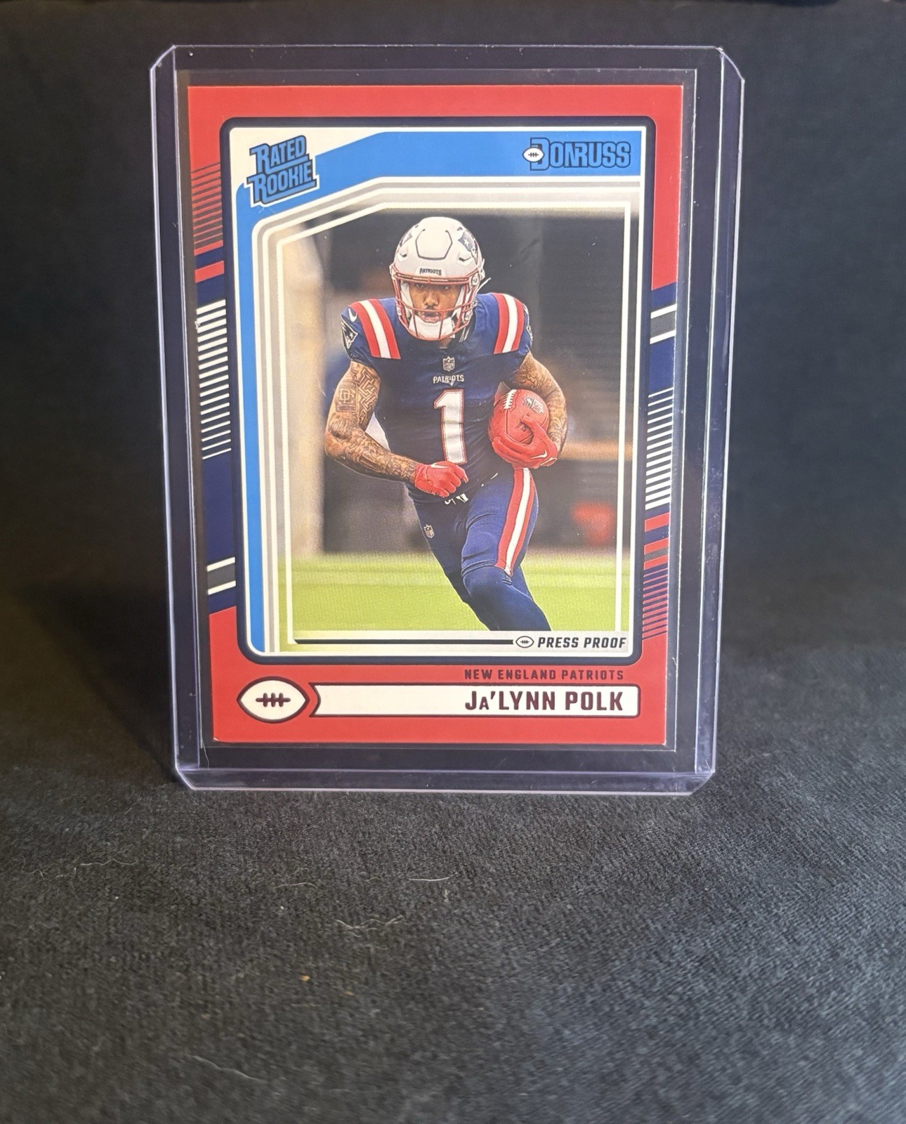 2024 Panini Donruss - Rated Rookie Ja'Lynn Polk #373 Press Proof Red (RC)