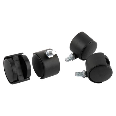 4 Stück Hotel Kunststoff Möbel Sofa Schrank Stuhl Swivel Caster Rad 360 rotation