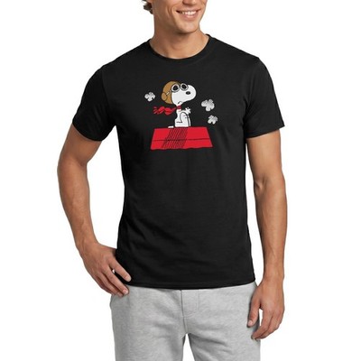 Peanuts Snoopy Pilot Fliegen Männer T-Shirt