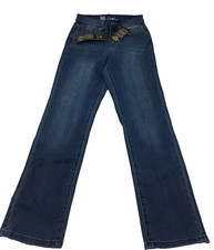 DG2 Diane Gilman Womens New Classic Stretch Pant Indigo Size-O