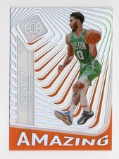 Jayson Tatum 2020-21 Illusions Amazing #15 Orange Parallel Insert Celtics NM