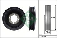 INA 544 0123 10 Riemenscheibe, Kurbelwelle FüR Chevrolet, Opel, Vauxhall