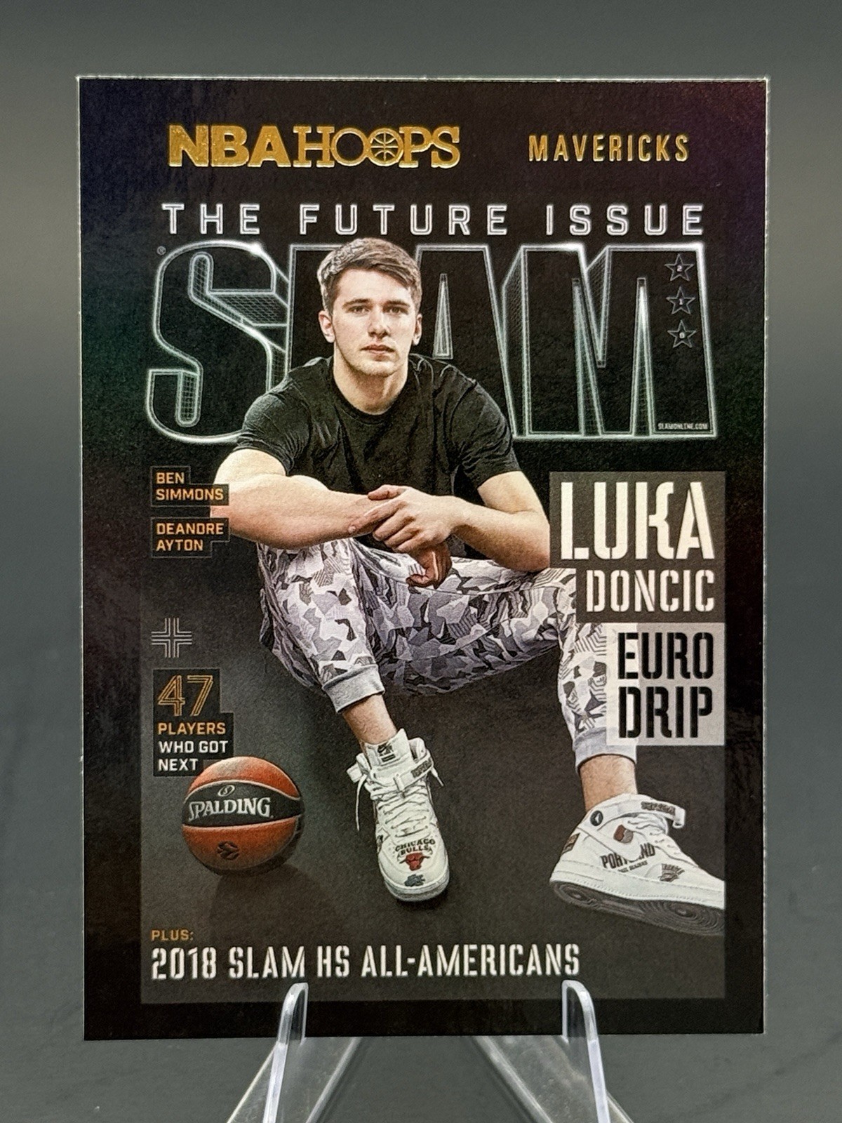2020-21 Panini NBA Hoops Luka Doncic SLAM HOLO Insert #5 SSP
