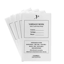 Golf Scorecard Holder (6 Colors - Premium Vegan Leather) | Yardage Book (4-Pa...