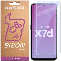 Elastyczne SzkłO Hybrydowe Bizon Glass Mule Duo Do Honor X7D [2 Pack]