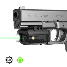 500 Lumens Pistol Laser Flashlight Combo Tactical Light Laser Sight Beam for Gun