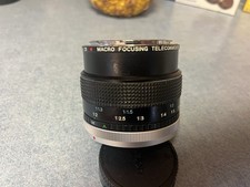Vivitar 2X Macro focusing teleconverter C/FD MC For Canon. 50mm