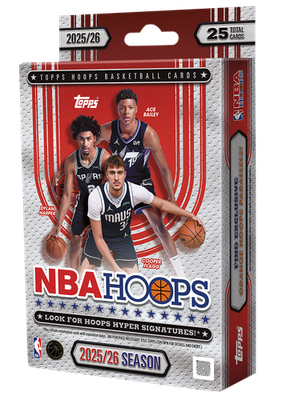 2025-26 TOPPS NBA HOOPS HANGER PACK/BOX (25 Cards) Basketball 