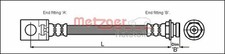 Flexible de frein Jeep CHEROKEE