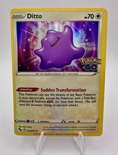 Pokémon Ditto Holo 053/078 Pokémon GO - Carta Trasformazione Improvvisa