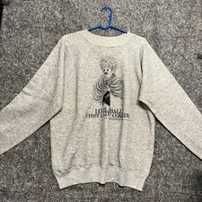VTG MB Sweater Men XL Grey Long Sleeve Crew Neck Made in USA Streetwear