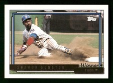 Shawon Dunston 1992 Topps Gold Winners #370 Chicago Cubs Near Mint or Better