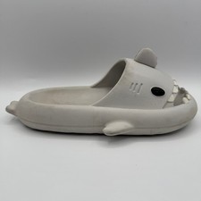 Shark Slides Sandals Slippers Gray Size 38-39 Beach Pool Summer Novelty Shoes