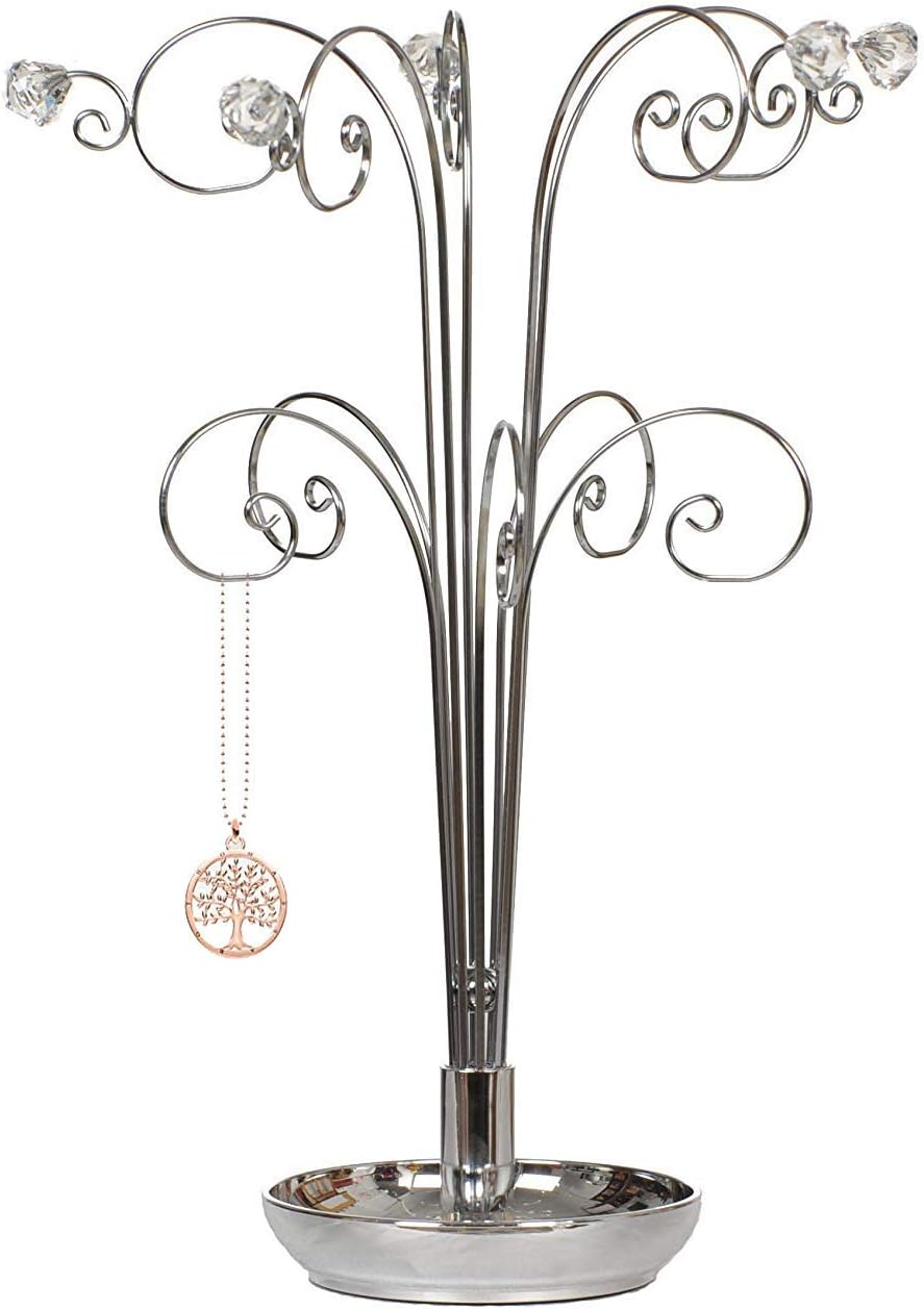 15 Inch Necklace Holder Stand Jewellery Tree for Bracelets Watches Birth