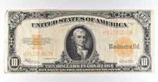 1922 $10 Gold Certificate Large Note Yellow Seal *8360