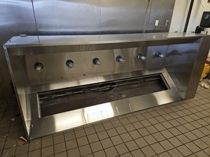Hood/ CaptiveAire Stainless Steel Commercial Type 1/ (123"Wx"52Dx24"H)