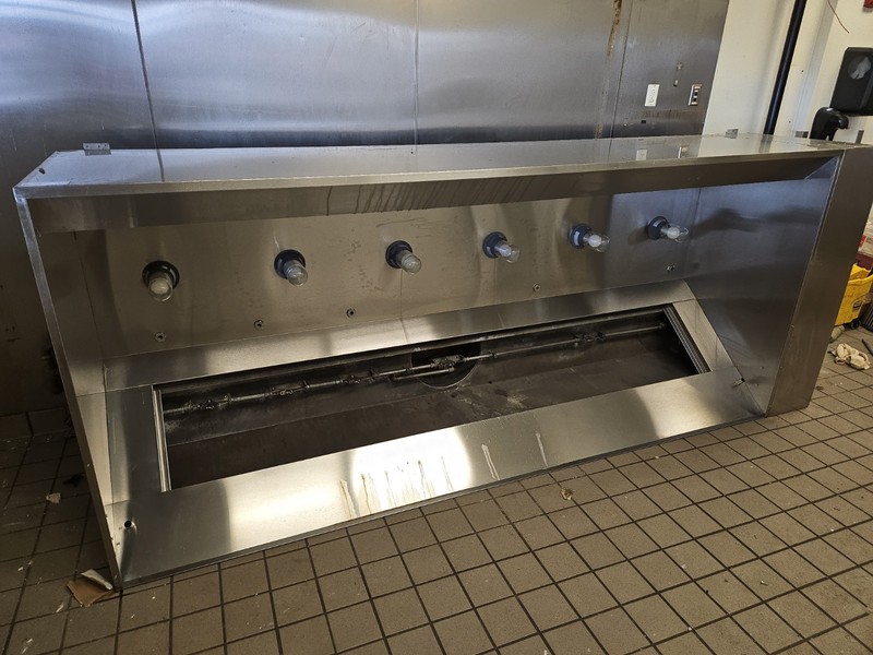 Hood/ CaptiveAire Stainless Steel Commercial Type 1/ (123"Wx"52Dx24"H)