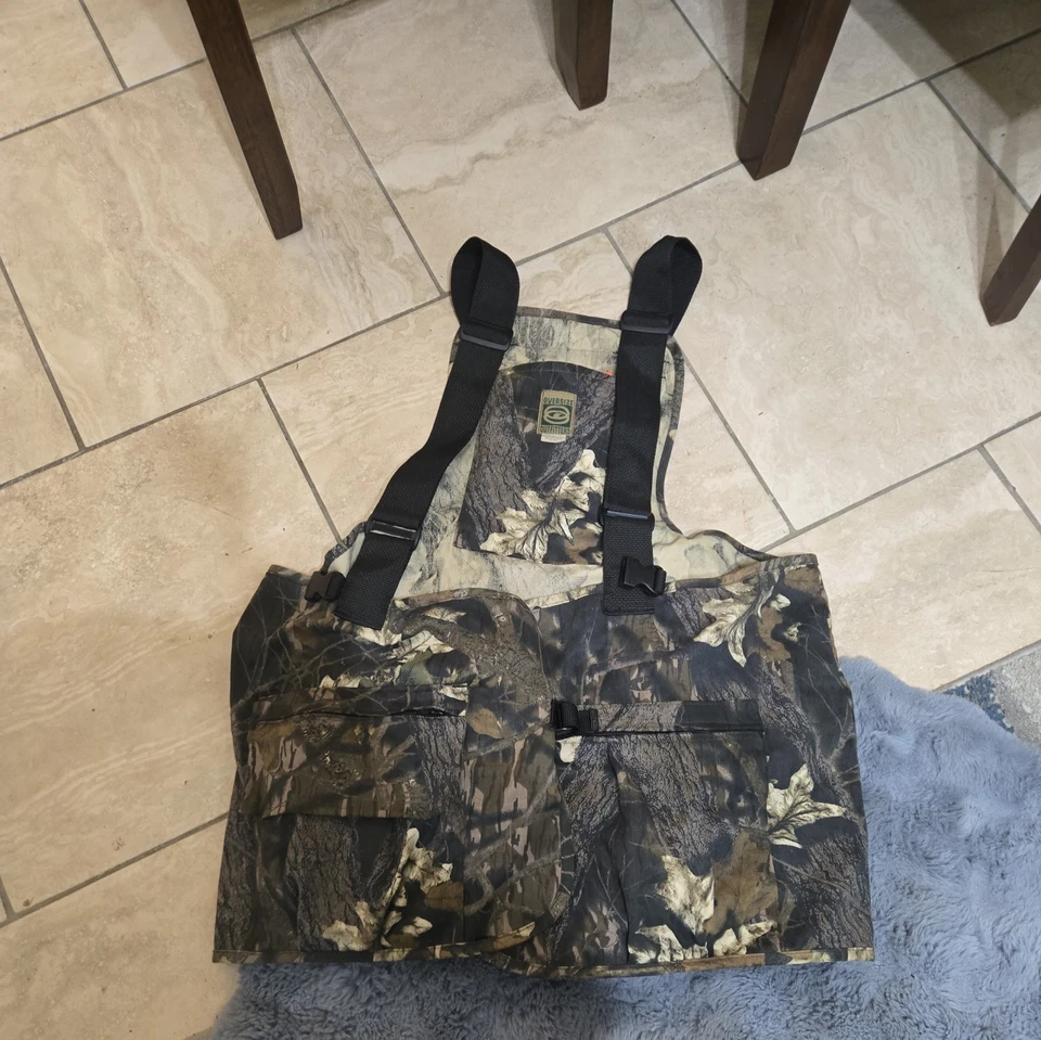 Chaleco de caza de pavo Mossy Oak de gran tamaño 4x-5x hoja de sombra camuflaje con cojín de asiento Foto 4 de 4
