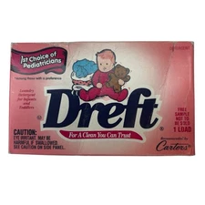 Vintage Dreft Powder Detergent Baby Sample 1 Load 1998 Free Collectible NOS